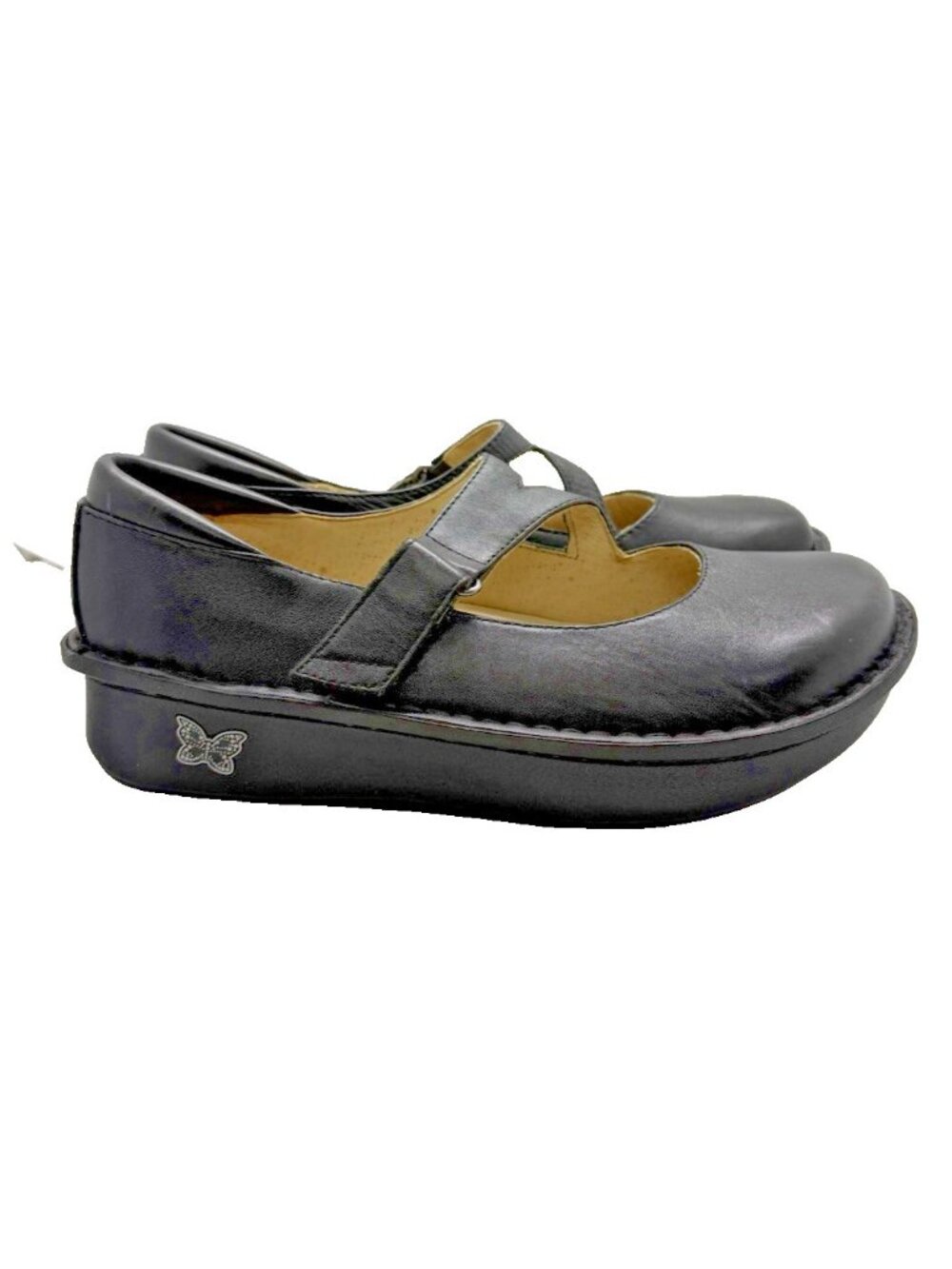 Alegria Dayna Women’s Sz 39EU 9US Black Mary Jane Leather Comfort Shoes DAY-601
